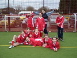 Success for the girls football team.