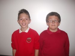 Llongyfarchiadau i Cameron a Luca:
