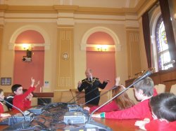 The School Council Meet the Mayor of Cwmbrân: