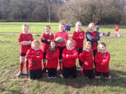 Well done to the Girls' Rugby Tag Team today: