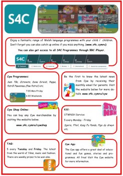 Welsh Programmes for children on S4C: