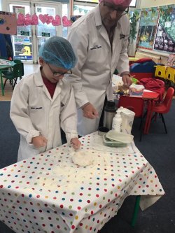 Brace's Bread Workshop with year 1 children: