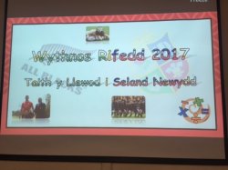 Wythnos Rifedd Ysgol Gymraeg Cwmbrân, 2017:
