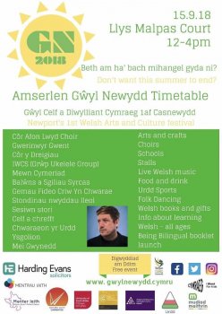 Gŵyl Newydd Casnewydd, Gŵyl Celf a diwylliant Cymraeg 1af Casnewydd: