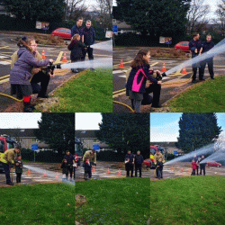 Visit from the fire service: