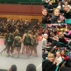 Netball match in Cardiff: