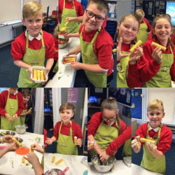 Year 5 and 6 pupils cooking workshop: