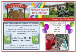 Prynhawn agored: