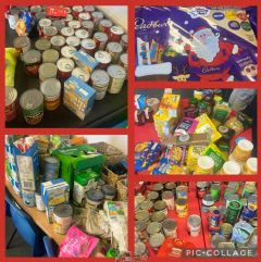 Food for the food bank.